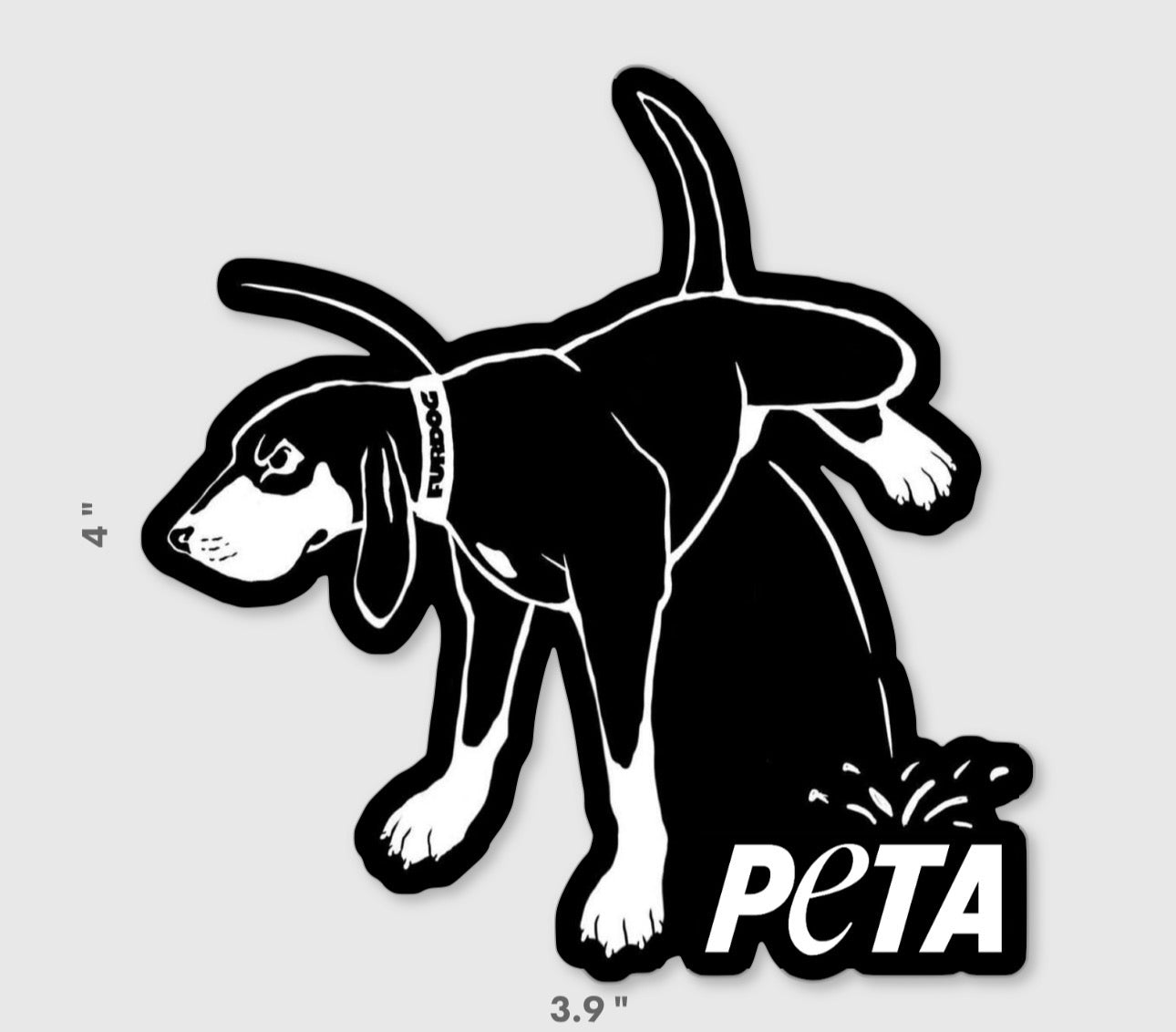 Piss on PETA Decal
