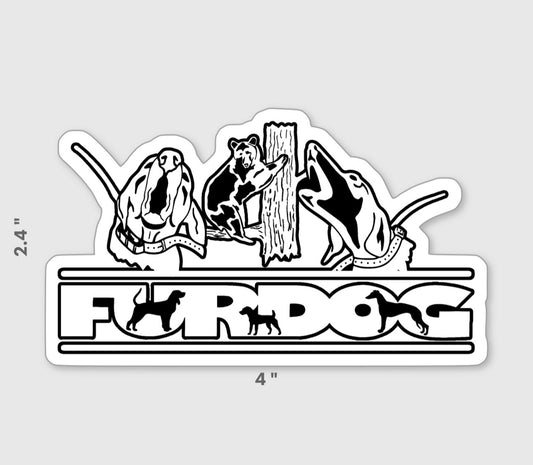 Hounds Treeing Bear Decal