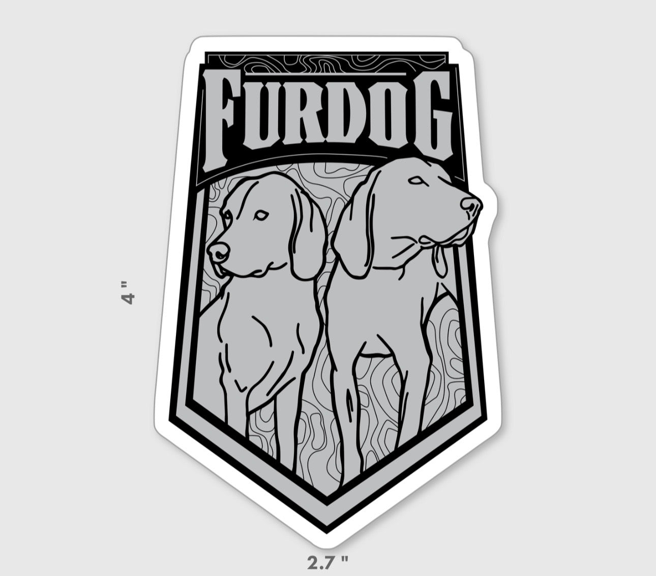 Hounds Topo Shield Decal