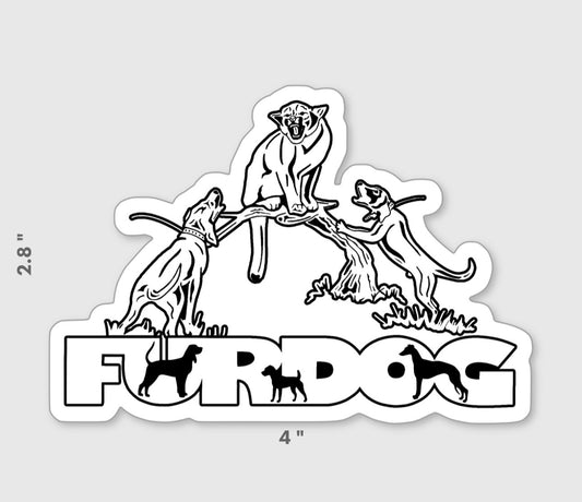 Hounds Treeing Lion Decal