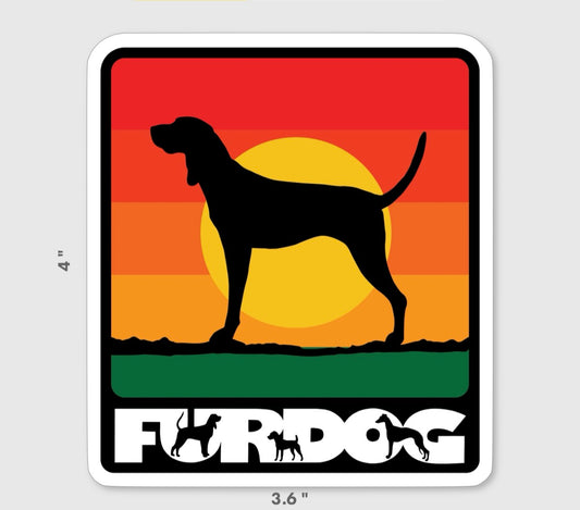 Sunset CoonHound Decal