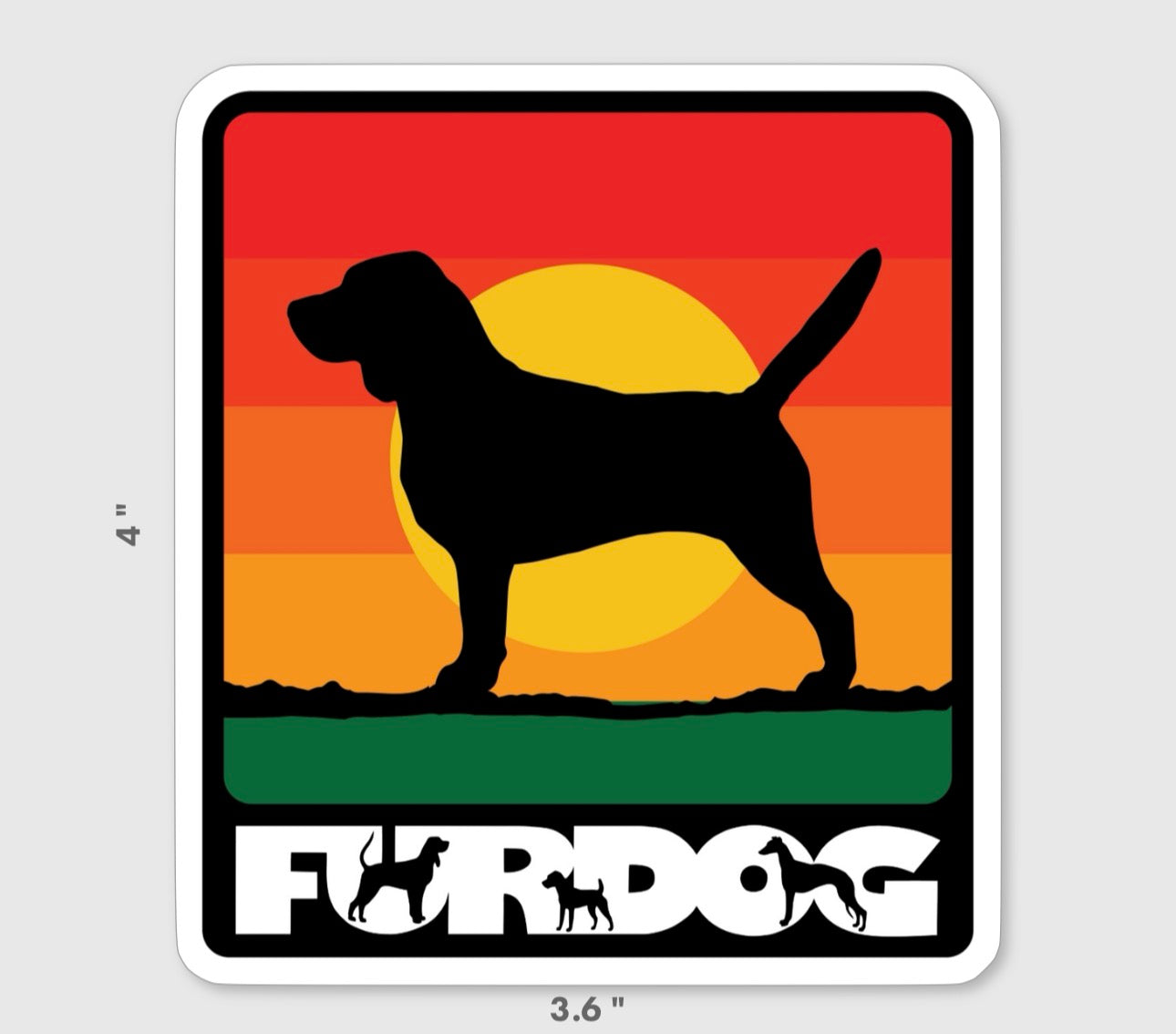 Sunset Beagle Decal